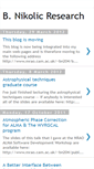 Mobile Screenshot of bnikolicresearch.blogspot.com