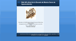 Desktop Screenshot of escuelademusicasacradeaguascalientes.blogspot.com