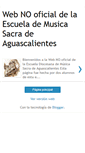 Mobile Screenshot of escuelademusicasacradeaguascalientes.blogspot.com