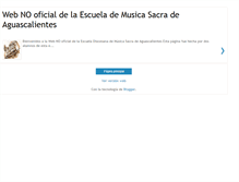 Tablet Screenshot of escuelademusicasacradeaguascalientes.blogspot.com