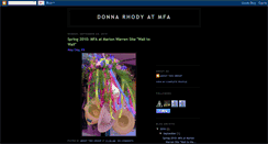 Desktop Screenshot of donnarhodyatmfa.blogspot.com