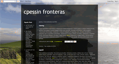 Desktop Screenshot of cpessinfronteras.blogspot.com
