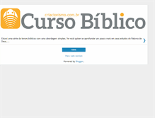 Tablet Screenshot of curso-biblico.blogspot.com