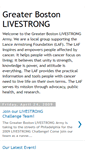 Mobile Screenshot of greaterbostonlivestrong.blogspot.com