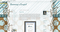 Desktop Screenshot of becomingacowgirl.blogspot.com