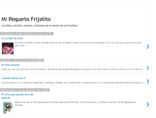 Tablet Screenshot of mipequenofrijolito.blogspot.com