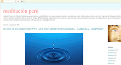 Desktop Screenshot of meditacionperu.blogspot.com