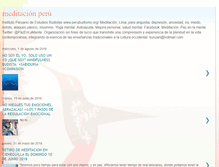 Tablet Screenshot of meditacionperu.blogspot.com