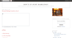 Desktop Screenshot of isntitjustdarling.blogspot.com