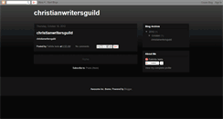 Desktop Screenshot of christianwritersguild.blogspot.com