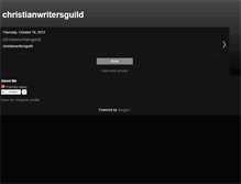 Tablet Screenshot of christianwritersguild.blogspot.com