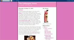 Desktop Screenshot of callipygianvenus.blogspot.com