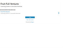 Tablet Screenshot of fruitfullventures.blogspot.com