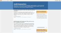 Desktop Screenshot of medicinapopolare.blogspot.com