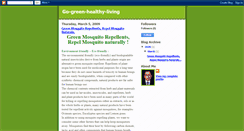 Desktop Screenshot of go-green-healthy-living.blogspot.com
