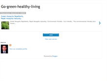Tablet Screenshot of go-green-healthy-living.blogspot.com