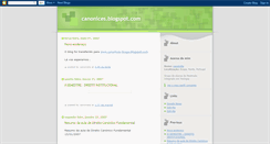 Desktop Screenshot of canonices.blogspot.com
