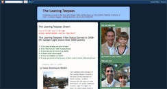 Desktop Screenshot of leaningteepees.blogspot.com