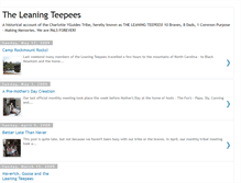 Tablet Screenshot of leaningteepees.blogspot.com