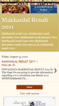 Mobile Screenshot of makhanlalresult2011.blogspot.com