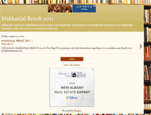 Tablet Screenshot of makhanlalresult2011.blogspot.com