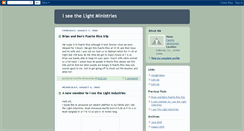 Desktop Screenshot of iseethelightministries.blogspot.com