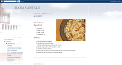 Desktop Screenshot of manaoorivanta.blogspot.com