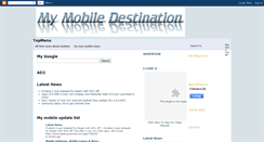 Desktop Screenshot of mymobiledestination.blogspot.com