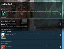 Tablet Screenshot of lyndisstuff.blogspot.com