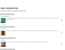 Tablet Screenshot of ojosinexpresivos.blogspot.com