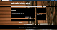 Desktop Screenshot of maisonboisleonwood.blogspot.com