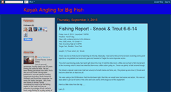 Desktop Screenshot of kayakanglingbigfish.blogspot.com
