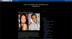 Desktop Screenshot of chismesstar.blogspot.com