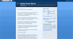 Desktop Screenshot of digitalaudioworld.blogspot.com