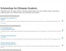 Tablet Screenshot of ethioscholarships.blogspot.com