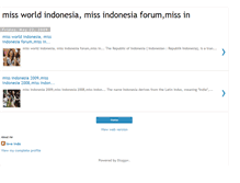 Tablet Screenshot of miss-world-indonesia.blogspot.com