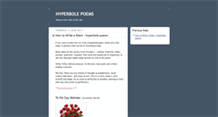 Desktop Screenshot of hyperbolepoetry.blogspot.com