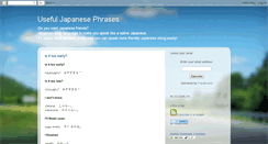 Desktop Screenshot of jpn-phrases.blogspot.com
