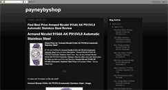 Desktop Screenshot of payneybyshop.blogspot.com