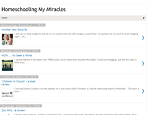 Tablet Screenshot of homeschoolingmymiracles.blogspot.com