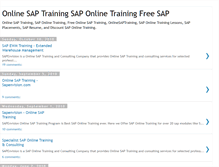 Tablet Screenshot of onlinesaptraining4u.blogspot.com