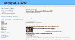 Desktop Screenshot of lecontelibblog.blogspot.com