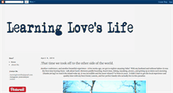Desktop Screenshot of learningloveslife.blogspot.com