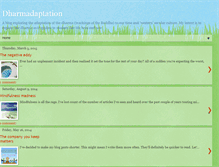 Tablet Screenshot of dharmadaptation.blogspot.com