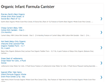 Tablet Screenshot of organic-infant-formula-canister.blogspot.com