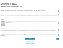 Tablet Screenshot of christineandsean.blogspot.com
