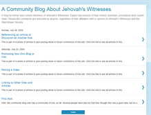 Tablet Screenshot of jehovahswitnessesblog.blogspot.com