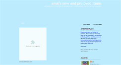 Desktop Screenshot of amaispreloveditems.blogspot.com