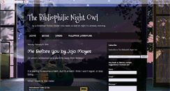 Desktop Screenshot of bibliophilicnightowl.blogspot.com