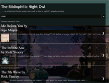 Tablet Screenshot of bibliophilicnightowl.blogspot.com